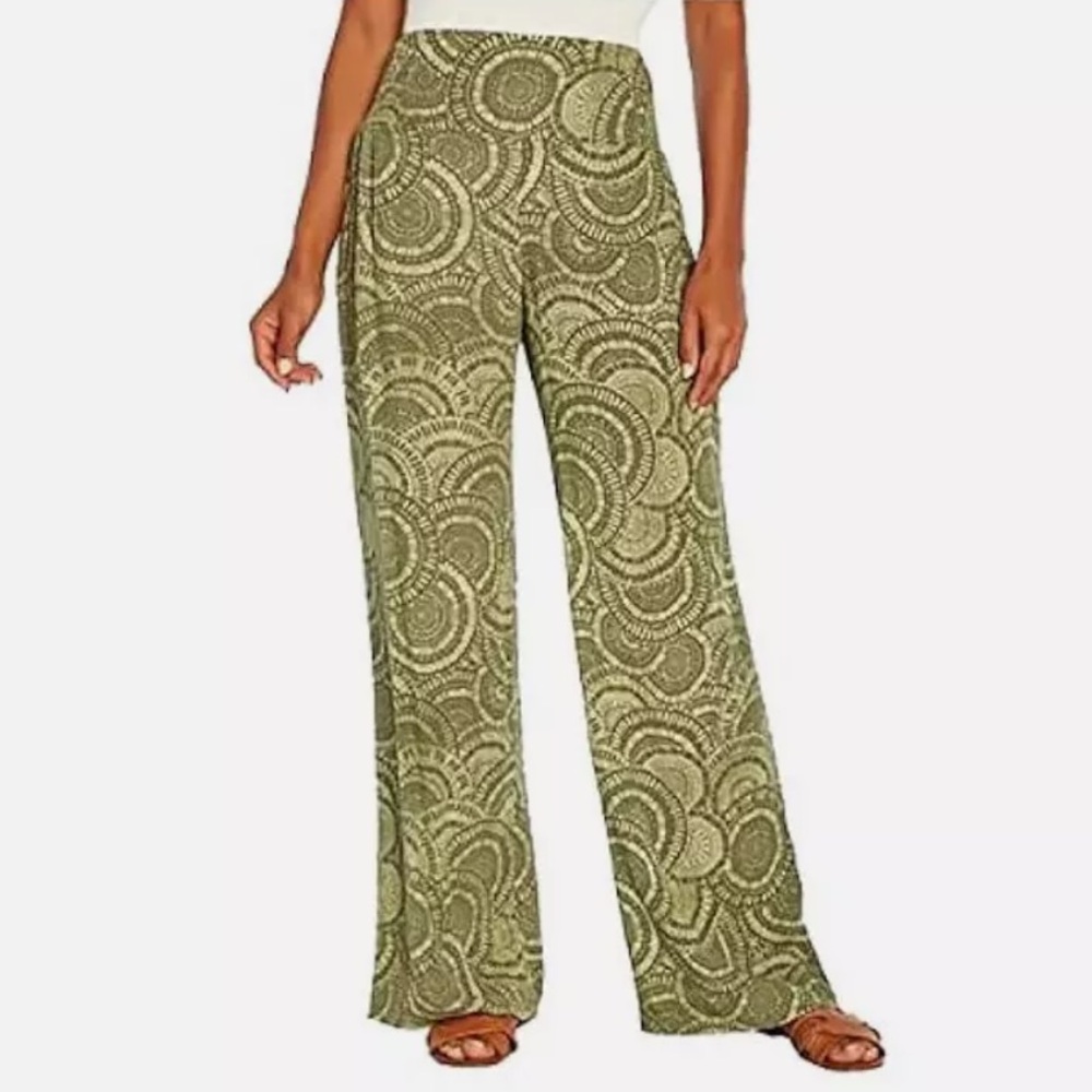 Three Dots Mosaic Wide Leg Pants